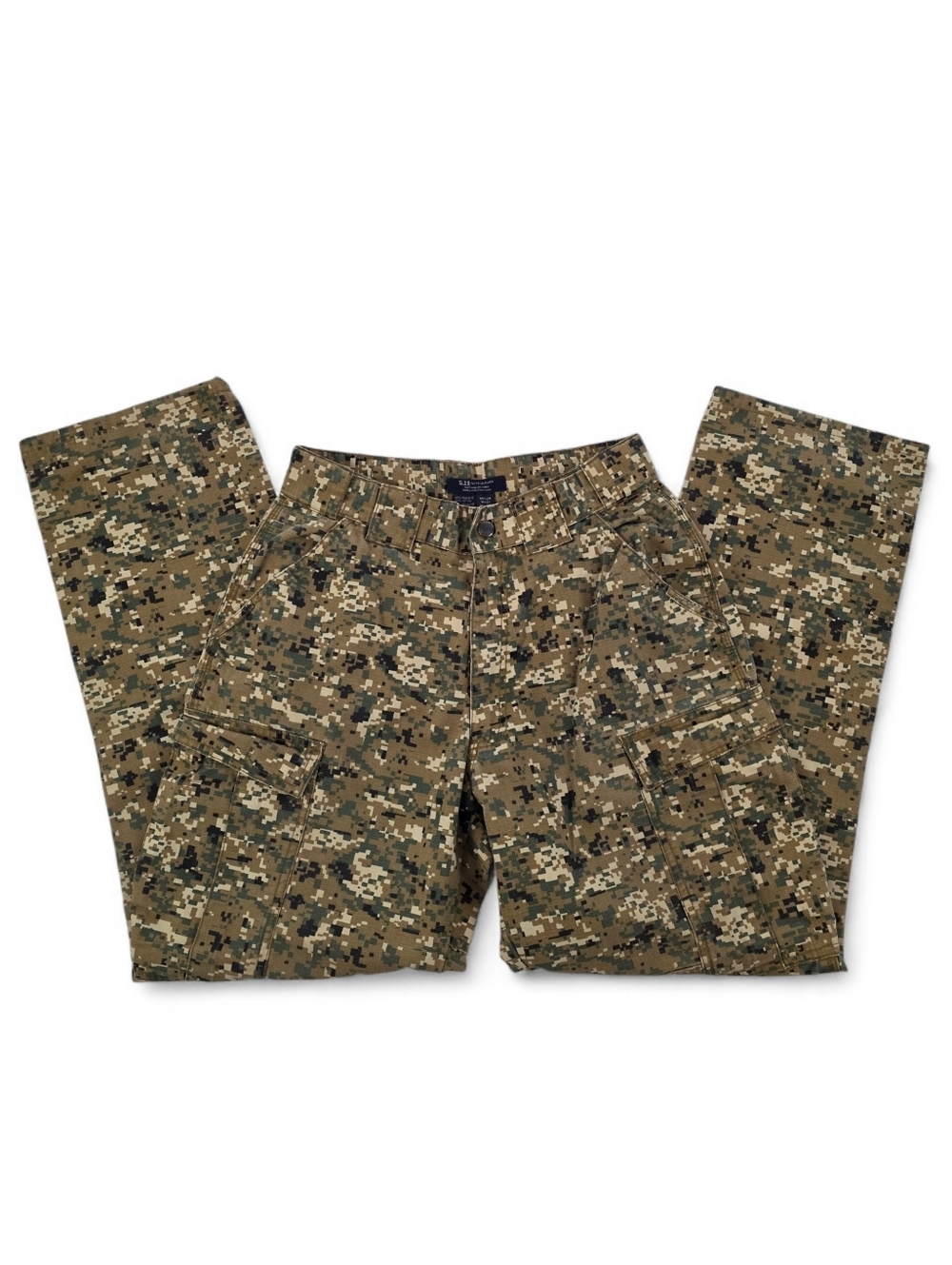 5.11 Tactical Series Digital Camo Cargo Pants Women Medium Ripstop High Waist